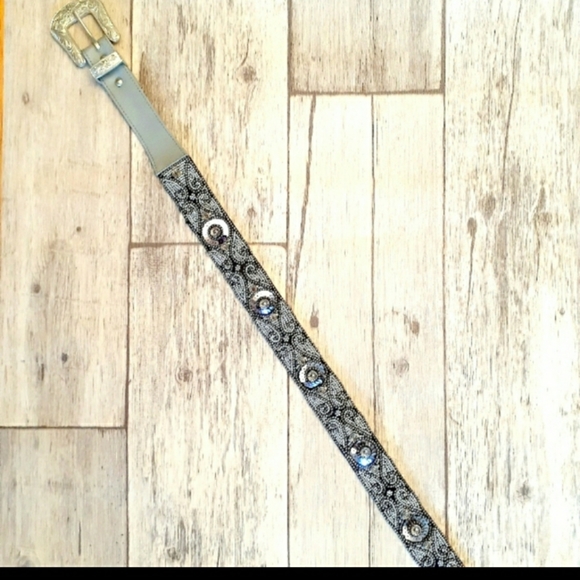 Free People Western Silver Bead Belt - Picture 2 of 16